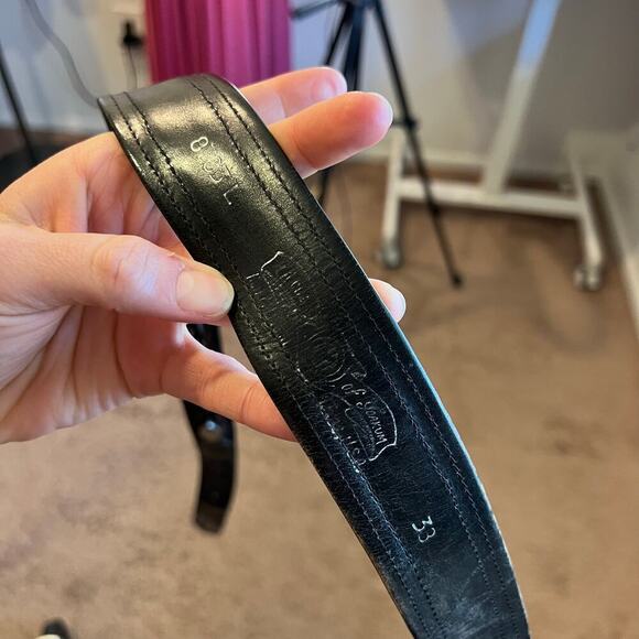 Vintage 90s Genuine Leather USA Made Studded Weaved Woven Size L - Picture 12 of 16